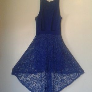 Lush High Low Dress with Open Back